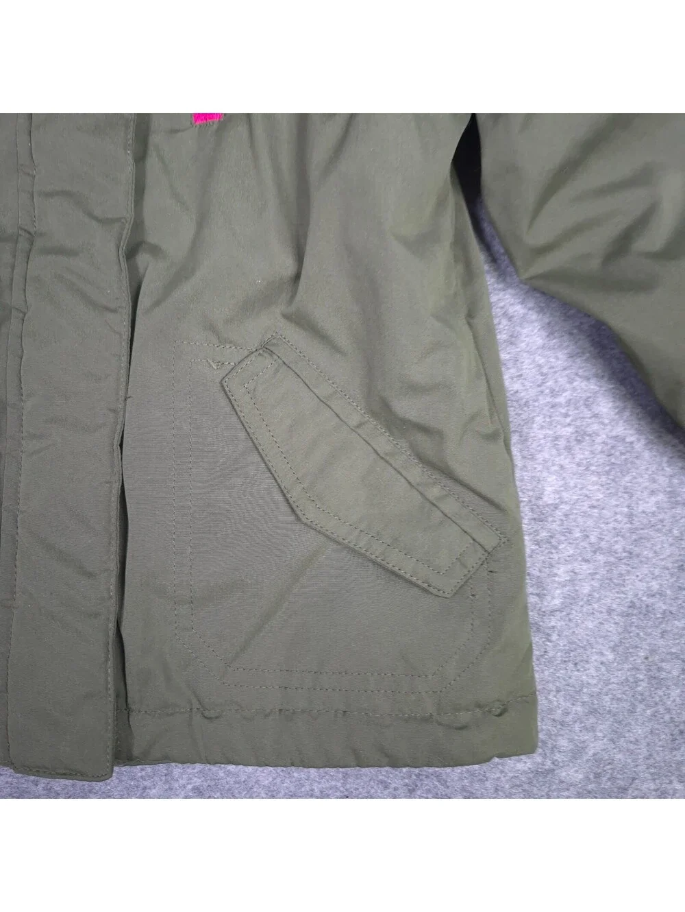 Wonder Nation Toddler Jacket 4T Khaki Green Pink Warm Cozy Lined